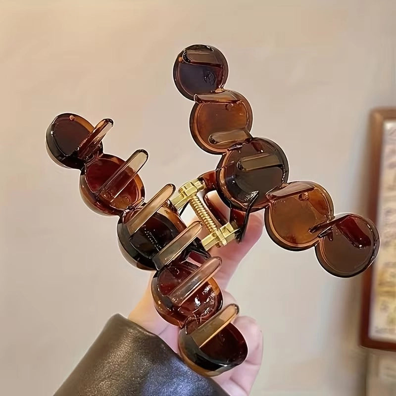 Chocolate Brown Bubble Claw Clip