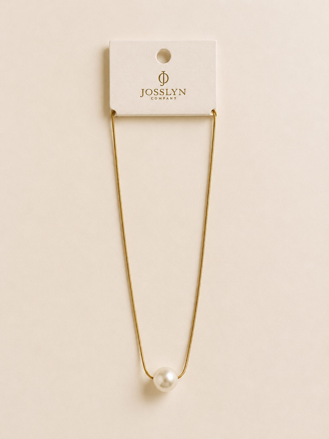 18K Stainless Steel Tarnish Free Pearl Necklace