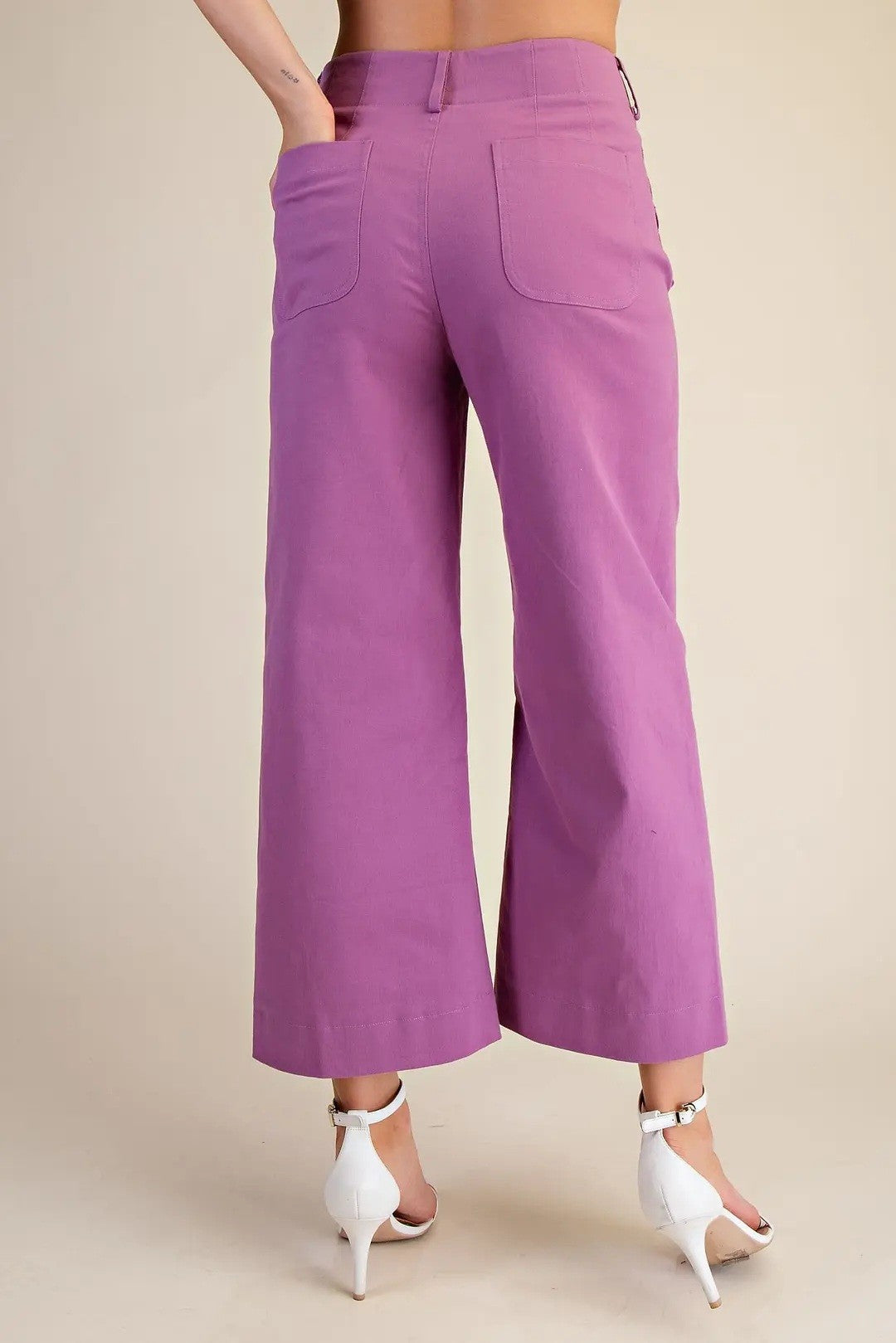 Colette Cropped Wide-Leg Pants