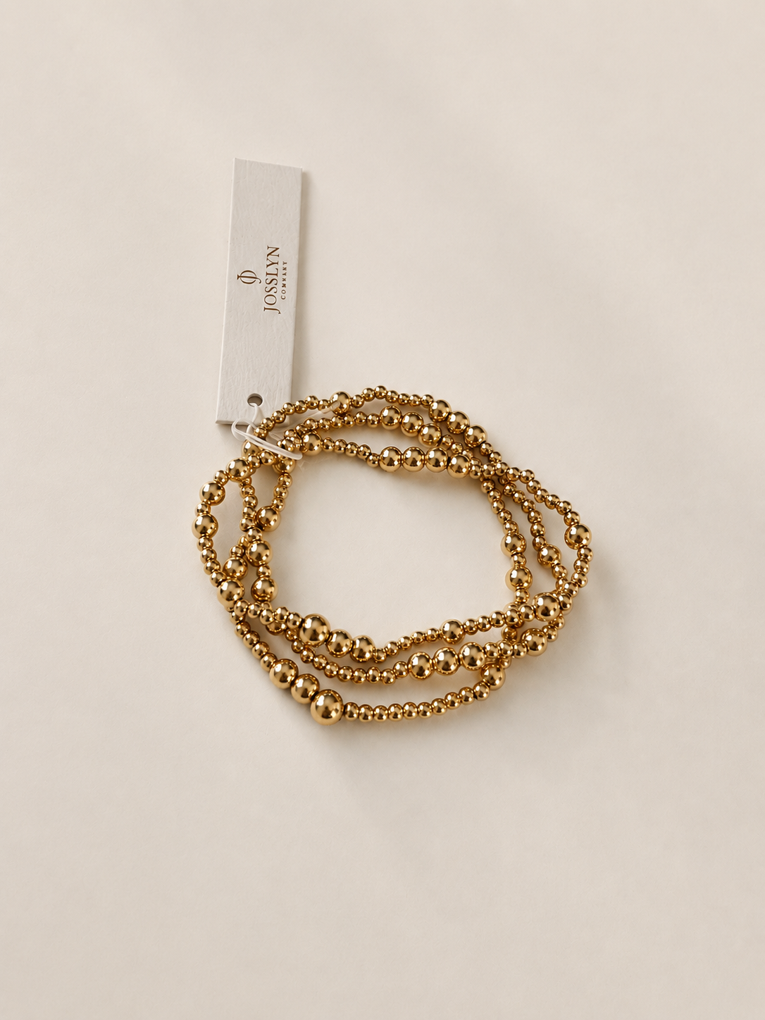 Multi Layer Gold Ball Chain Beaded Bracelet