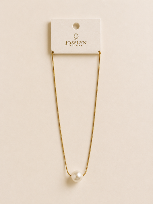 18K Stainless Steel Tarnish Free Pearl Necklace