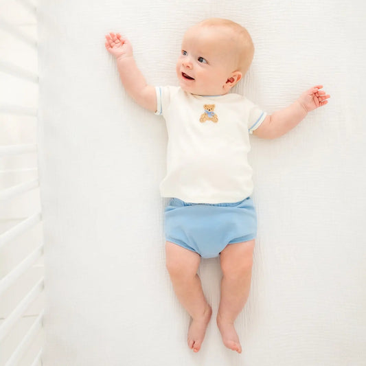 Little Blue Bear Knit Baby Set