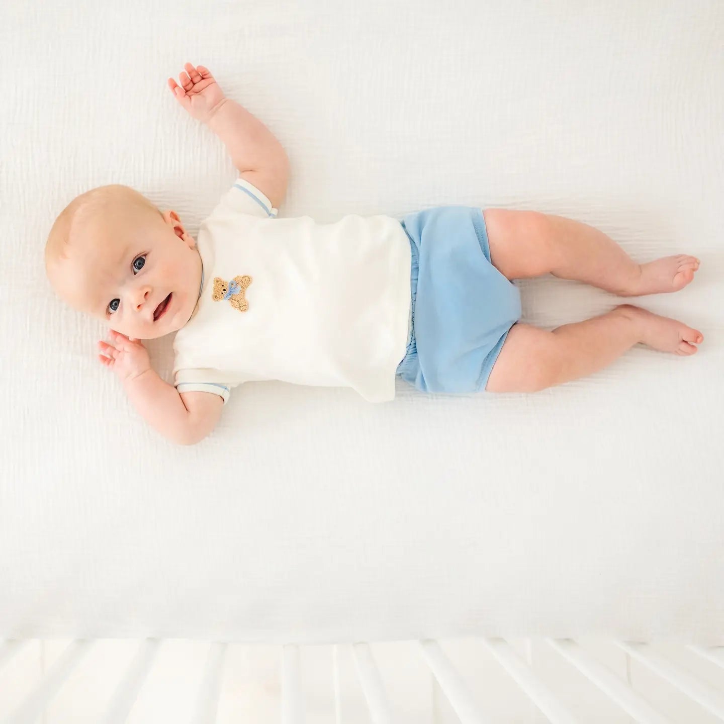 Little Blue Bear Knit Baby Set