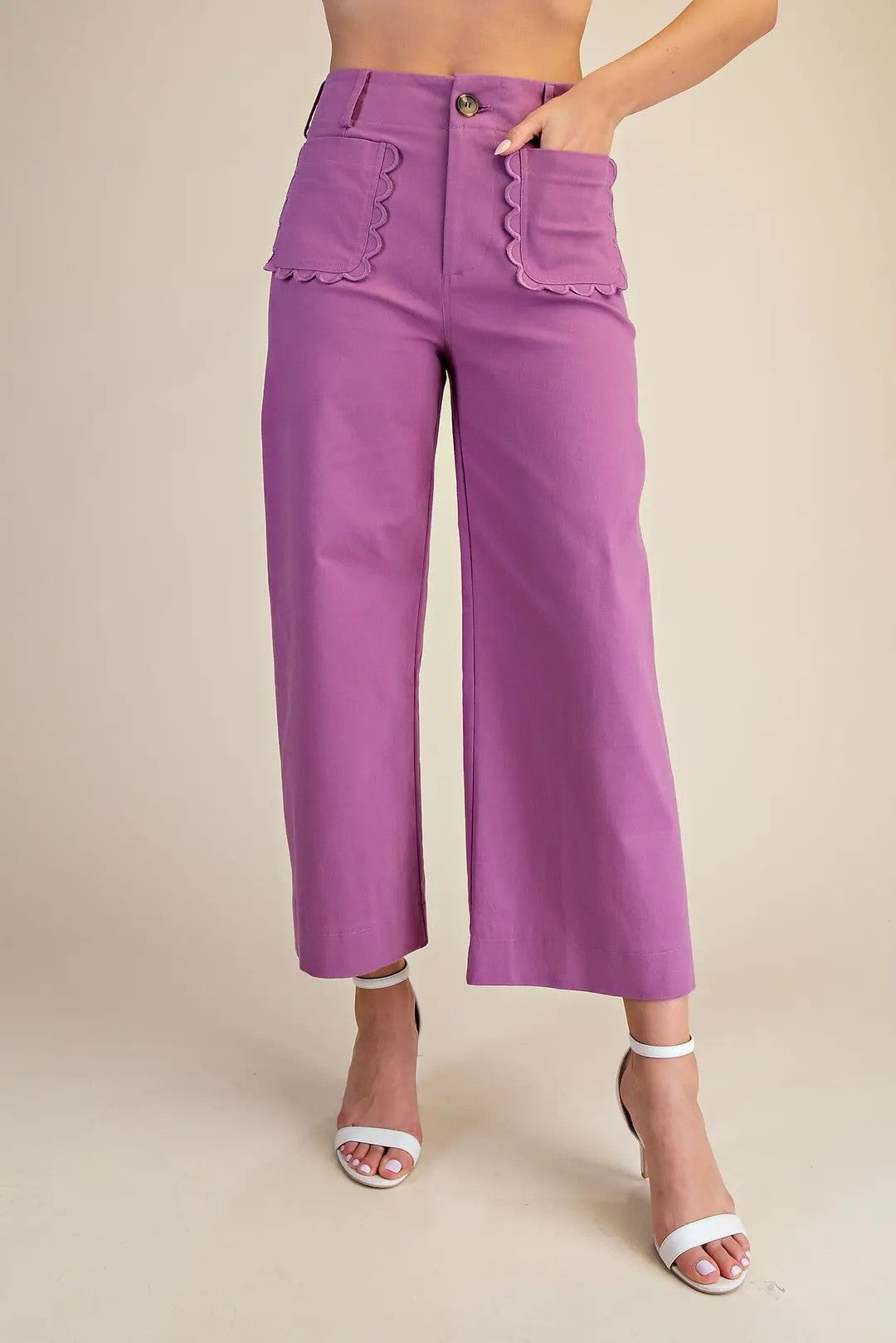 Colette Cropped Wide-Leg Pants